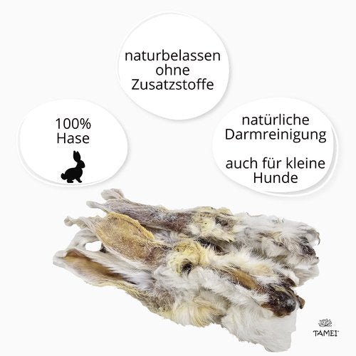 Hasenohren mit Fell - 100% Hase