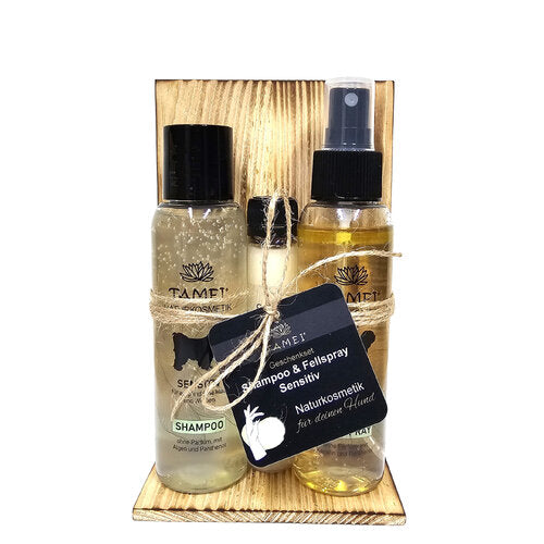 Geschenkset Hundefellpflege Sensitiv "Wood"