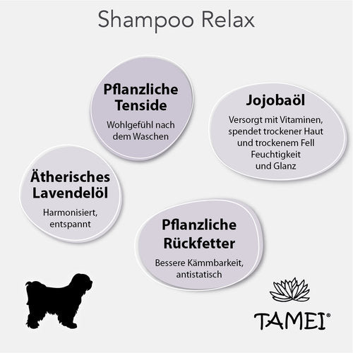 Relax Hundeshampoo mit Lavendelöl