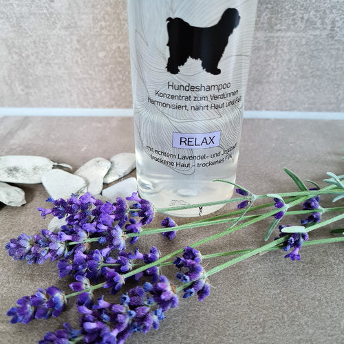 Relax Hundeshampoo mit Lavendelöl