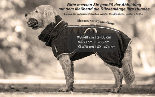 Dry up Frottee- Hundebademantel, Red-Pepper