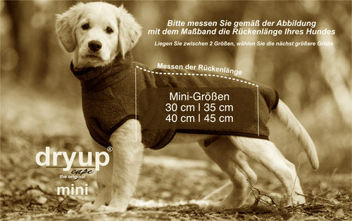 Dry up Frottee-Hundebademantel Sand