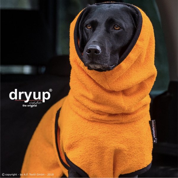Dry up Frottee- Hundebademantel, Clementine