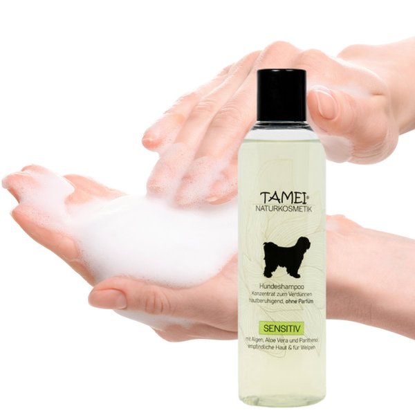 Tamei Bio Shampoo Sensitiv für empfindliche Haut und Welpen mit Algen, ohne Parfüm 100ml