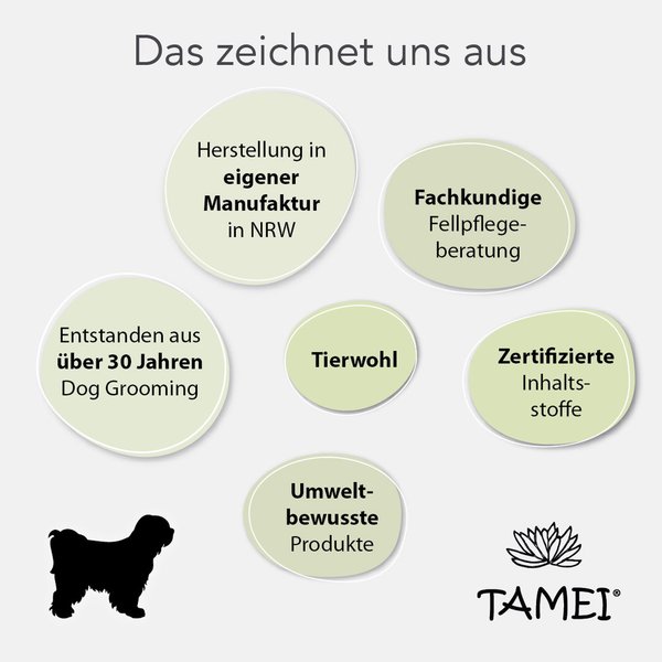 Tamei Bio Fellspray zur Kämmhilfe und Pflege, für empfindliche Hunde und Welpen, ohne Parfüm, 100ml