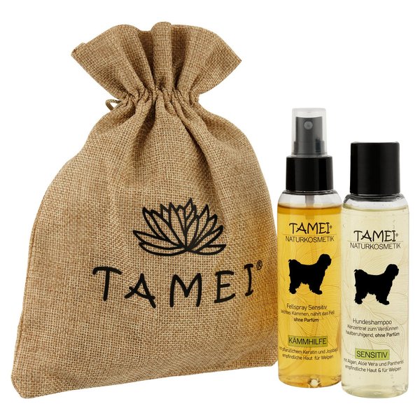 Tamei Bio Geschenkset Fellpflege Sensitiv Shampoo-Fellspray